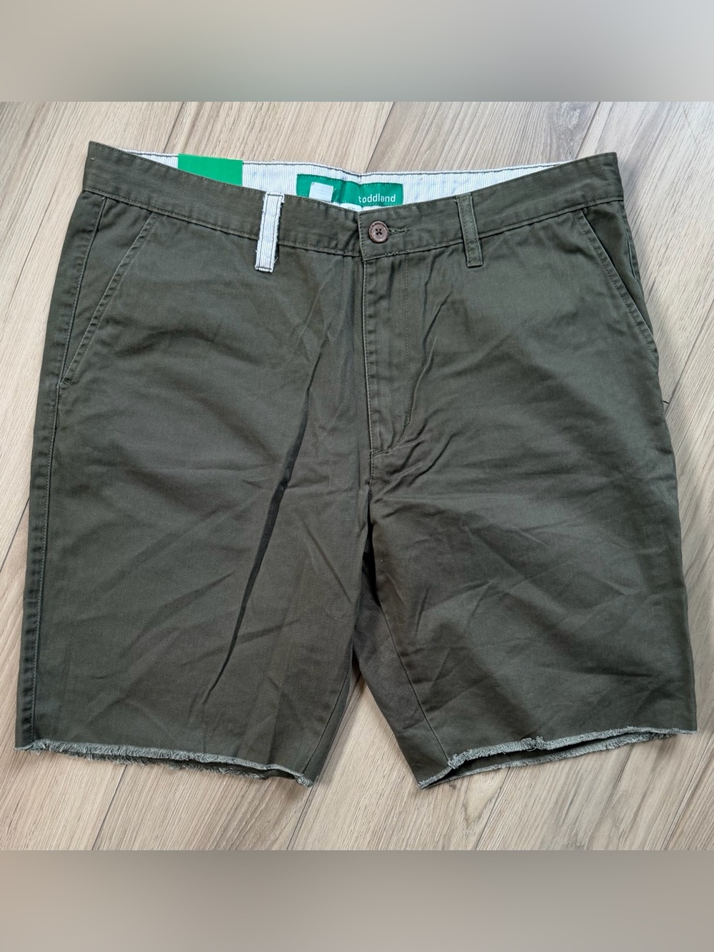Toddland Shipwreck Olive Green Men’s Casual Shorts Pull Out Pockets Multiple Szs